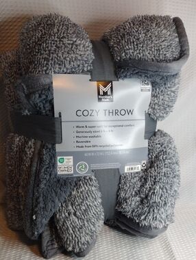 Member's Mark Cozy Throw Blanket - Gray